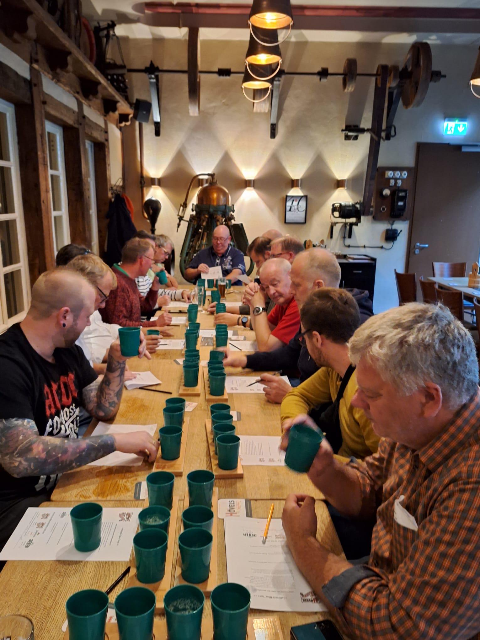 Und am Ende wurde es dann spannend: Biertasting